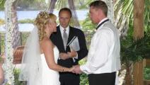 Couple getting married at Bahama Bay